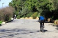 A cyclist at Dionysiou Areopagitou street