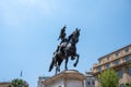 ATHENS, GREECE - MAY 14, 2022: Statue of Theodoros Kolokotronis in Athens, Greece