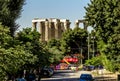 Panorama of Athens and the columns of the temple of Zeus Olympian