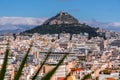 Mount Lycabettus is a Cretaceous limestone hill in Athens, Greece