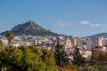 Mount Lycabettus is a Cretaceous limestone hill in Athens, Greece