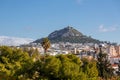 Mount Lycabettus is a Cretaceous limestone hill in Athens, Greece