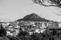 Mount Lycabettus is a Cretaceous limestone hill in Athens, Greece