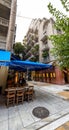 Greek restaurants in the central streets of Athens, Greece