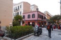 Greek restaurants in the central streets of Athens, Greece