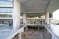 Athens, Greece - November 15, 2017: entrance to the New Acropolis Museum in Athens. Designed by the Swiss-French