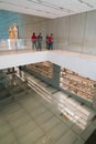 Athens, Greece - November 15, 2017: Interior View of the New Acropolis Museum in Athens. Designed by the Swiss-French Royalty Free Stock Photo