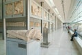 Athens, Greece - November 15, 2017: Interior View of the New Acropolis Museum in Athens. Designed by the Swiss-French