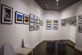 ATHENS / GREECE - OCTOBER 10, 2018: Exhibition of photos in Blank Wall Gallery in Athens