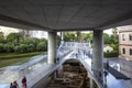 ATHENS, GREECE -October 16,2018:The new Acropolis museum opened to the public on June 21, 2009, exhibits the findings of the of Royalty Free Stock Photo