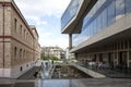 ATHENS, GREECE -October 16,2018:The new Acropolis museum opened to the public on June 21, 2009, exhibits the findings of the of Royalty Free Stock Photo