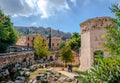 The Roman Agora and the Acropolis of Athens Royalty Free Stock Photo