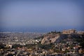 Athens Greece, parthenon famous temple on acropolis hill Royalty Free Stock Photo