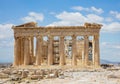 Athens, Greece. Parthenon temple on Acropolis hill, bright spring day Royalty Free Stock Photo