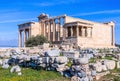 Athens, Greece. The Porch of the Caryatids in The Erechtheion. Royalty Free Stock Photo