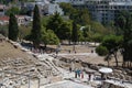 the Ancient Theater of Dionysus under the Acropolis Royalty Free Stock Photo