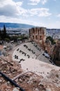 Herodes Atticus theatre, ATHENS, Greece Royalty Free Stock Photo