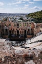 Herodes Atticus theatre, ATHENS, Greece Royalty Free Stock Photo