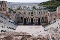 Herodes Atticus theatre, ATHENS, Greece Royalty Free Stock Photo