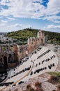 Herodes Atticus theatre, ATHENS, Greece Royalty Free Stock Photo