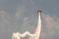 Athens, Greece 13 September 2015. Small airplane doing aerobatics at the Athens air week flying show.