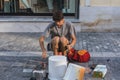 ATHENS, GREECE - SEPTEMBER 17, 2018: Street musicians in Plaka, Athens