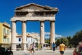 Gate of Athena Archegetis in Athens, Greece
