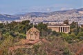 Athens Greece, Theseion temple and holy Apostles church