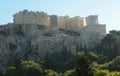 Athens, Greece, view of the Acropolis from the Areopagus (Mars Hill) Royalty Free Stock Photo