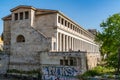 Athens, Greece - 26.04.2019: Views of the Ancient Agora of Athens