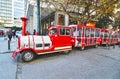 The ``Athens Happy Train`` at Ermou street Syntagma Greece