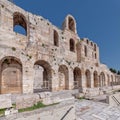 Athens, Herodion ancient roman theater arched front facade