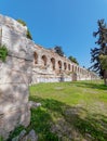 Athens, Herodion ancient roman theater arched front facade.