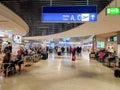 Interior view of the Athens International Airport (Eleftherios Venizelos) in Athens, Greece.