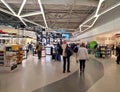 Interior view of the Athens International Airport (Eleftherios Venizelos) in Athens, Greece.