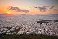 Athens from Likabetus hill. Royalty Free Stock Photo