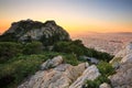 Athens and Lycabettus Hill.