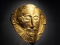 Famous golden Mask of Agamemnon Royalty Free Stock Photo