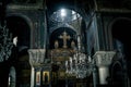 Inside an old Orthodox church in Athens, Greece Royalty Free Stock Photo