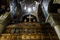 Inside old Orthodox church of St Nicholas Rangavas, Athens, Greece Royalty Free Stock Photo