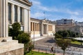 Athens neoclassical trilogy, as it commonly called Royalty Free Stock Photo