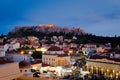 Athens at night Royalty Free Stock Photo