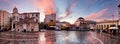 Athens - Panorama of Monastiraki square at sunrise, nobody Greece