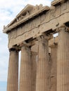 Athens,part of the columns Parthenon Royalty Free Stock Photo