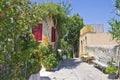 Athens Plaka Anafiotika, Old city street view with small traditional houses, Greece, Europe