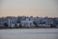 Athens, September 6th: Piraeus Port Panorama at the sunrise from Athens in Greece