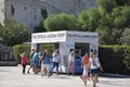 Athens, september 6th: Tickets kiosk on Panathenaic Stadium in Athens of Greece
