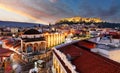 Athens skyline with Acropolis at night, Greece