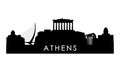 Athens skyline silhouette.