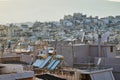 Athens Skyline With Solar Hot Water Systems